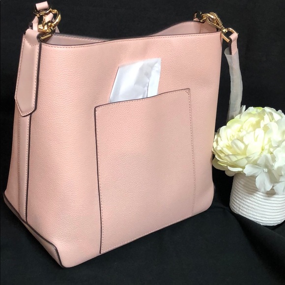 MICHAEL KORS LG BUCKET SHLDR LEATHER 🌸 - Picture 2 of 5